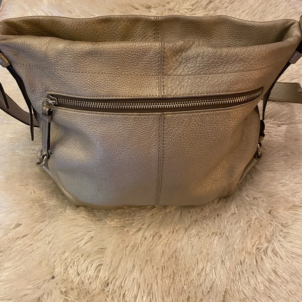 Coach Taupe Leather Shoulder Bag - Picture 2 of 7
